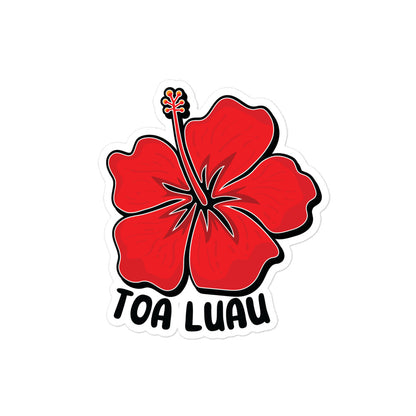 Toa Luau Hibiscus Flower Vinyl Sticker
