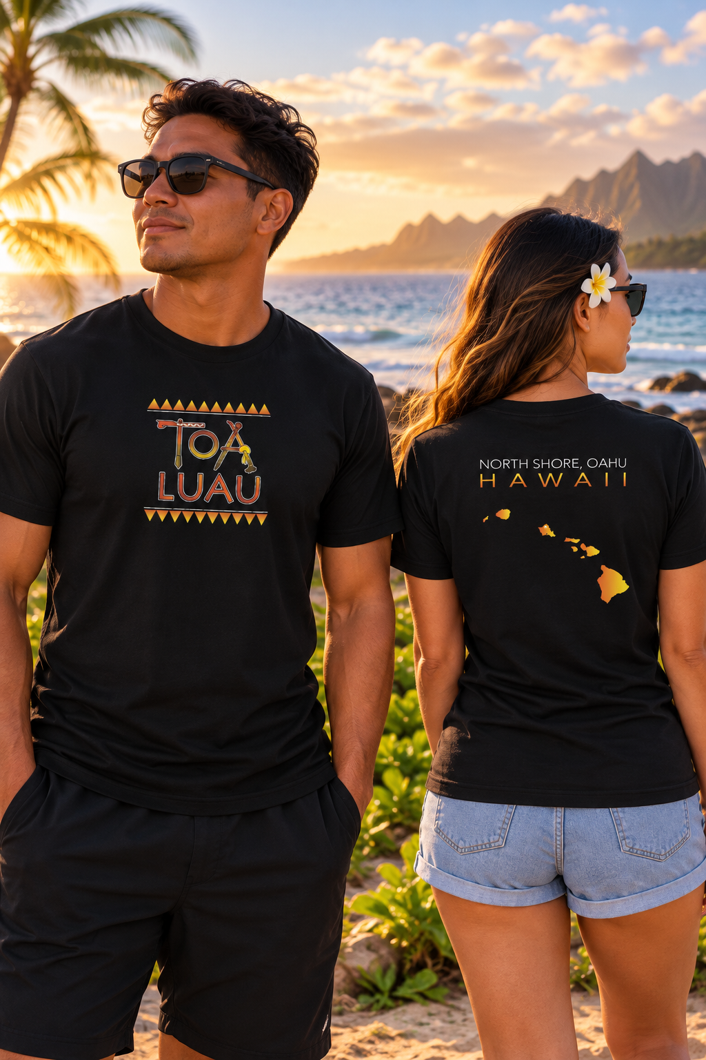 North Shore Oahu Hawaii T-Shirt | Tribal Toa Luau Tee