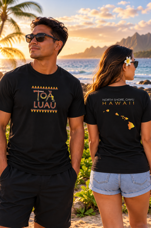 North Shore Oahu Hawaii T-Shirt | Tribal Toa Luau Tee